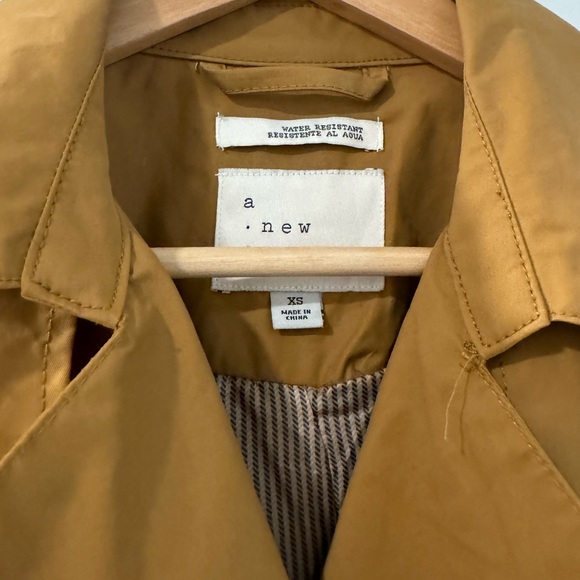 New Day by Target Camel Colored Belted Trench Coat Water resistant size XS - Picture 7 of 10